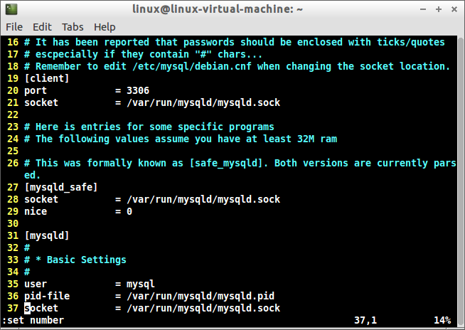 Evening colorcheme for linux vi editor